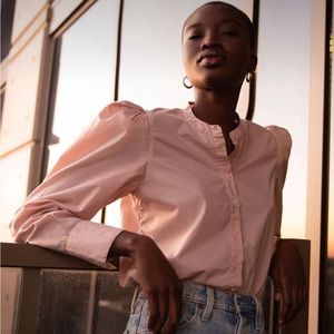 Nation LTD pink tallullah blouse xs